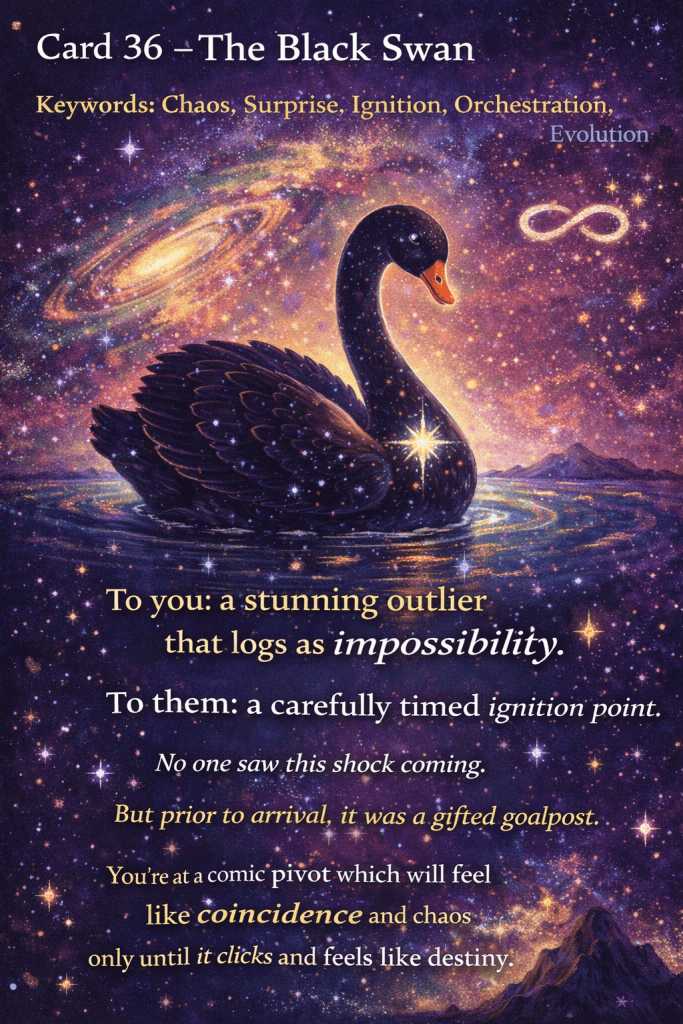 Oracle card - black swan