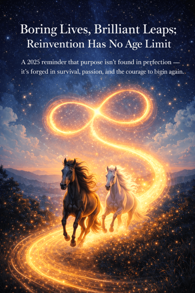 Horses represent freedom with the symbol representing infinity.