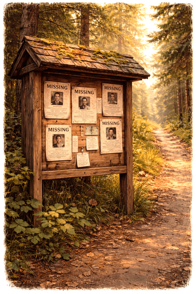 Missing poster kiosk