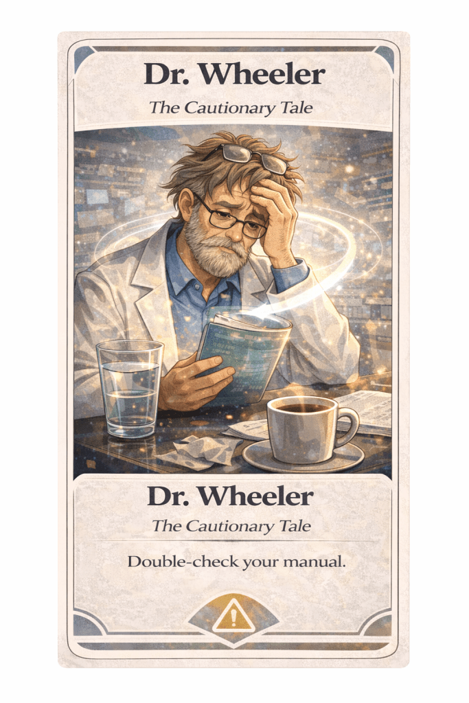 Dr. Wheeler oracle card