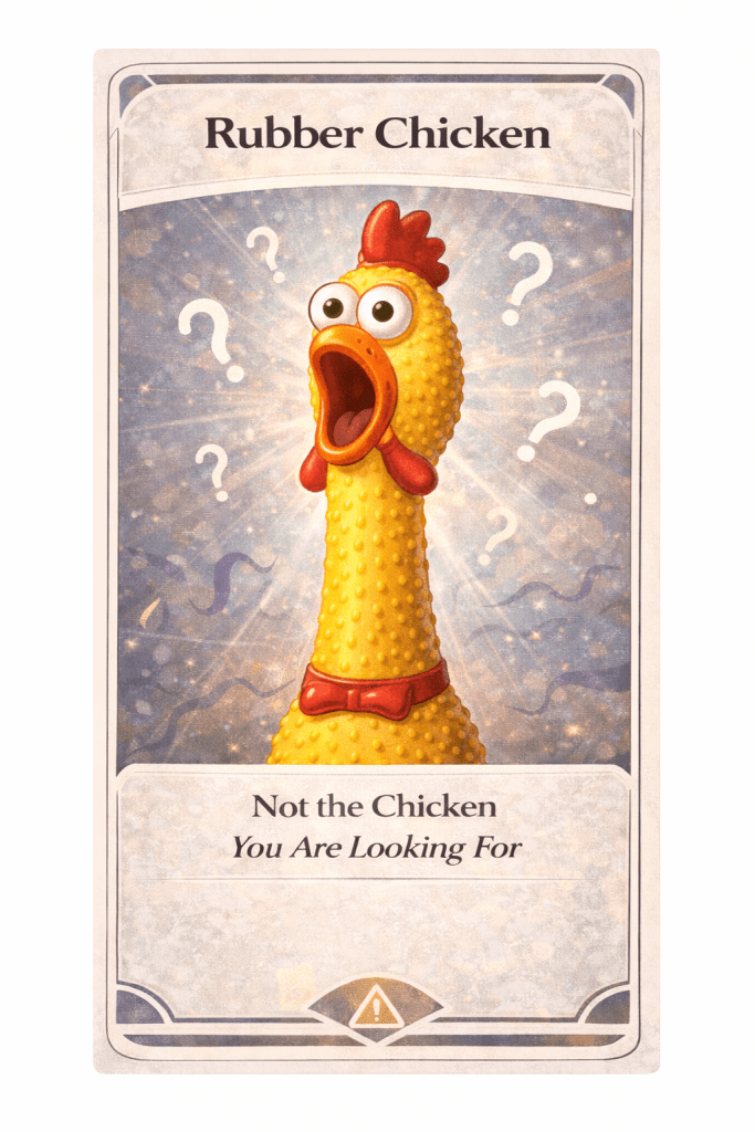 Do not insult the chickens.