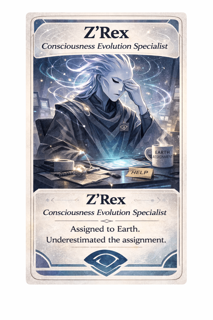 Oracle card for Z'Rex. Atypical Alien.