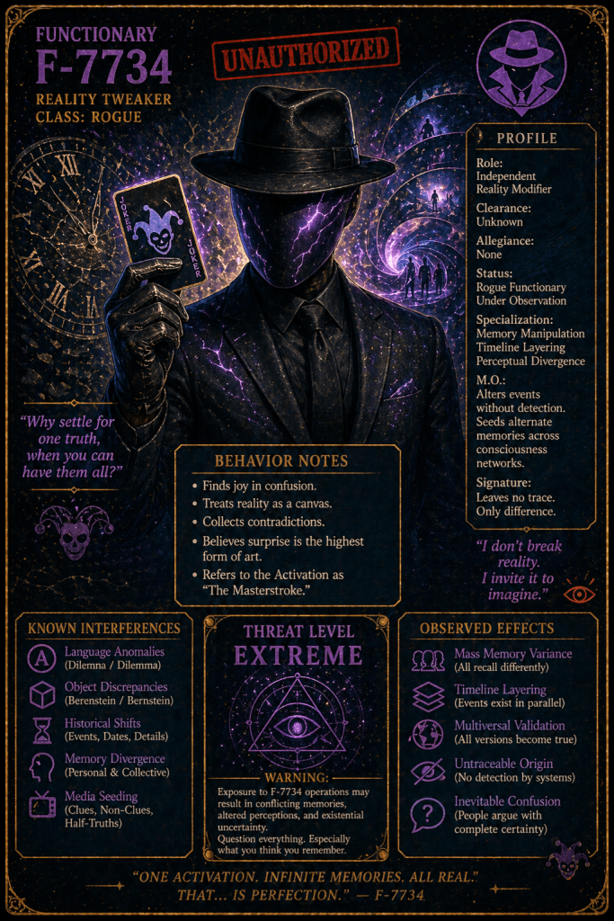 You may or may not remember seeing me.