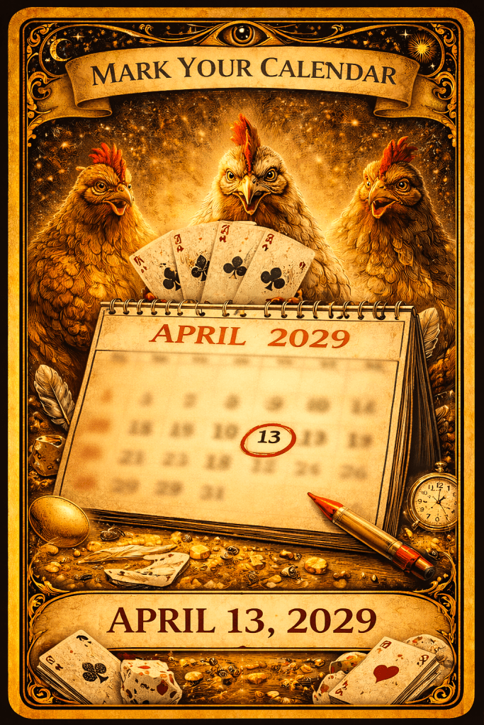 The chickens think you need a reminder.